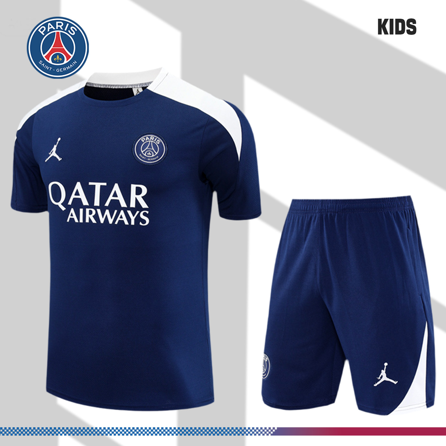 2025/2026 Paris Saint Germain Short Sleeve Training Kit (Kids Kit)