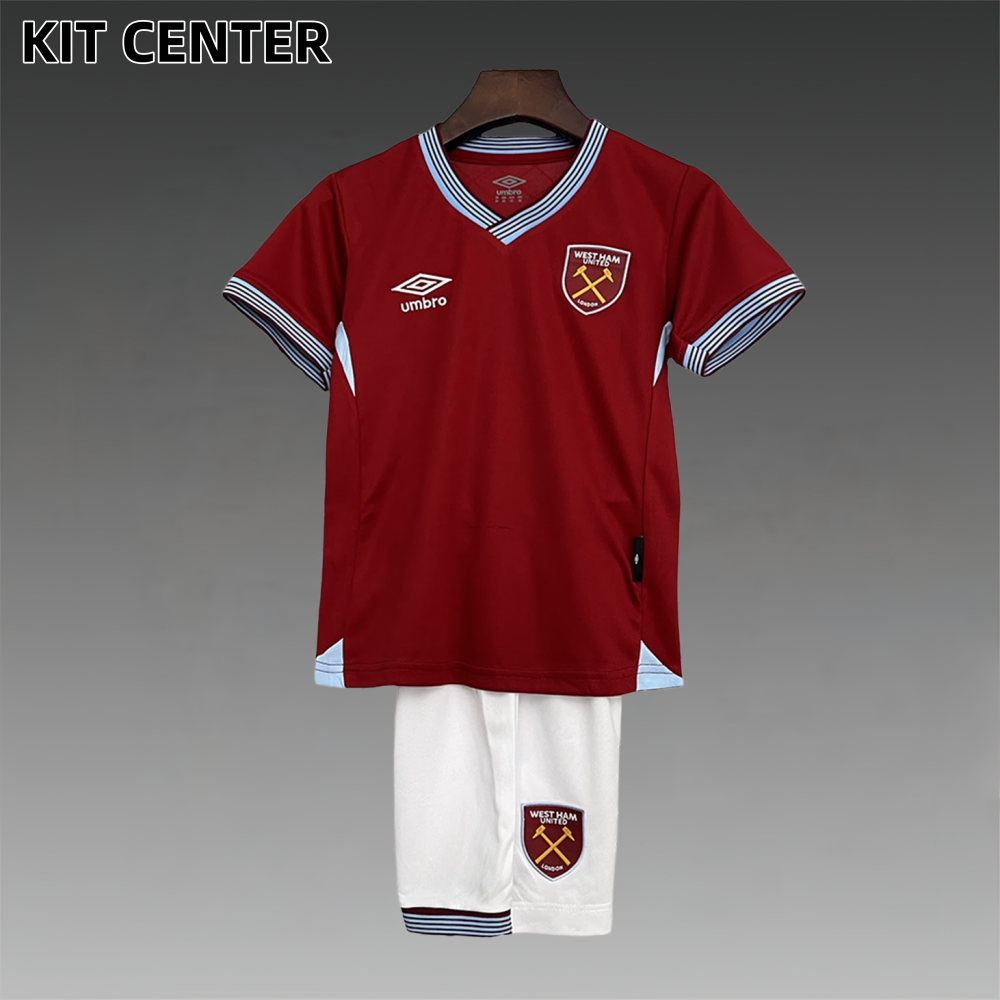 2025/2026 West Ham United Home Football Shirt (Kids Kit socks)