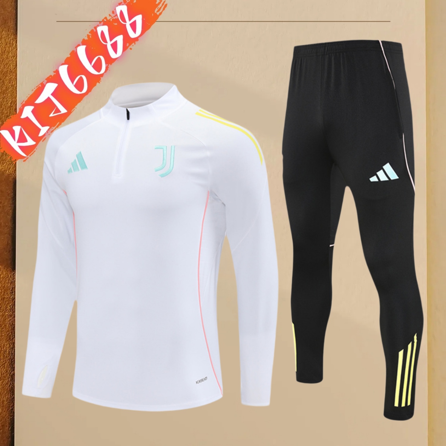 2025/2026 Juventus Kids Half Zip Training Clothes (Kids Kit)
