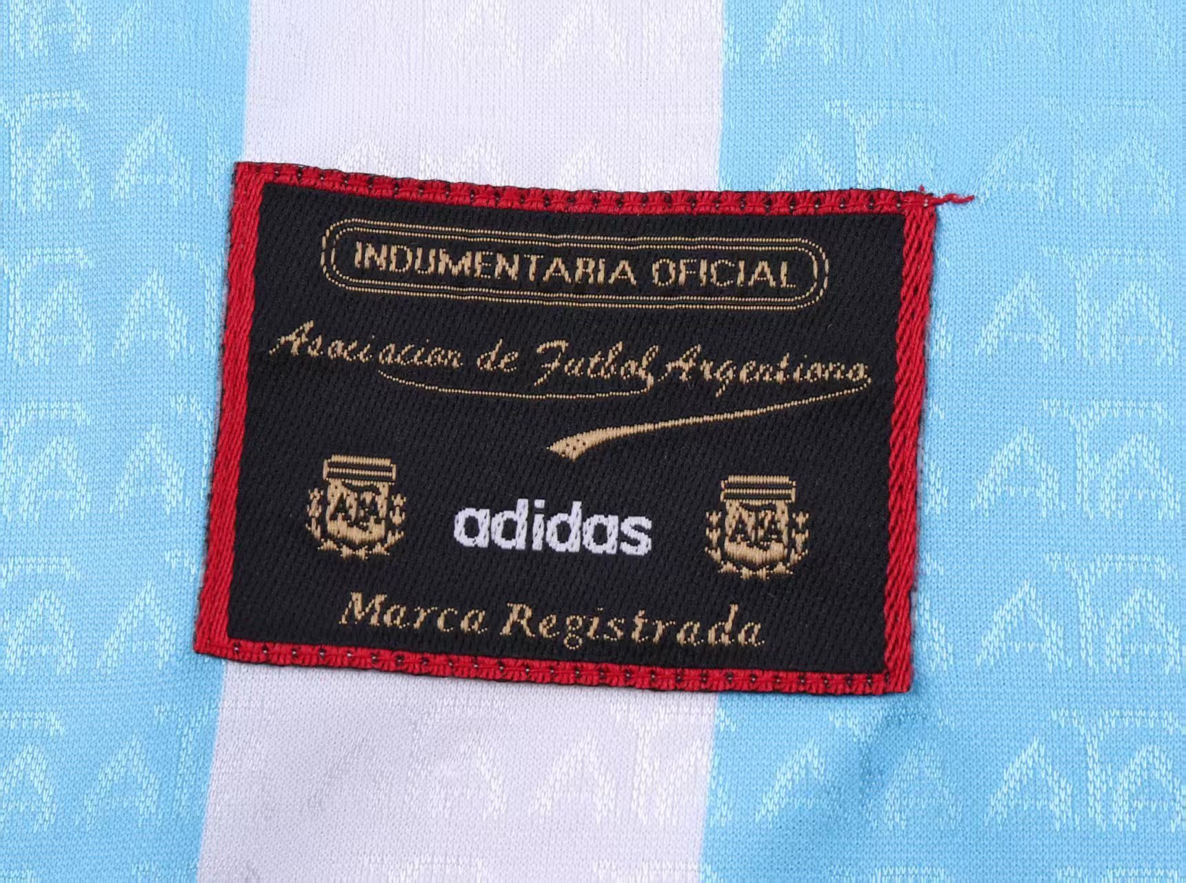 96/97 Argentina home Retro Football Shirt ( Kids Kit )