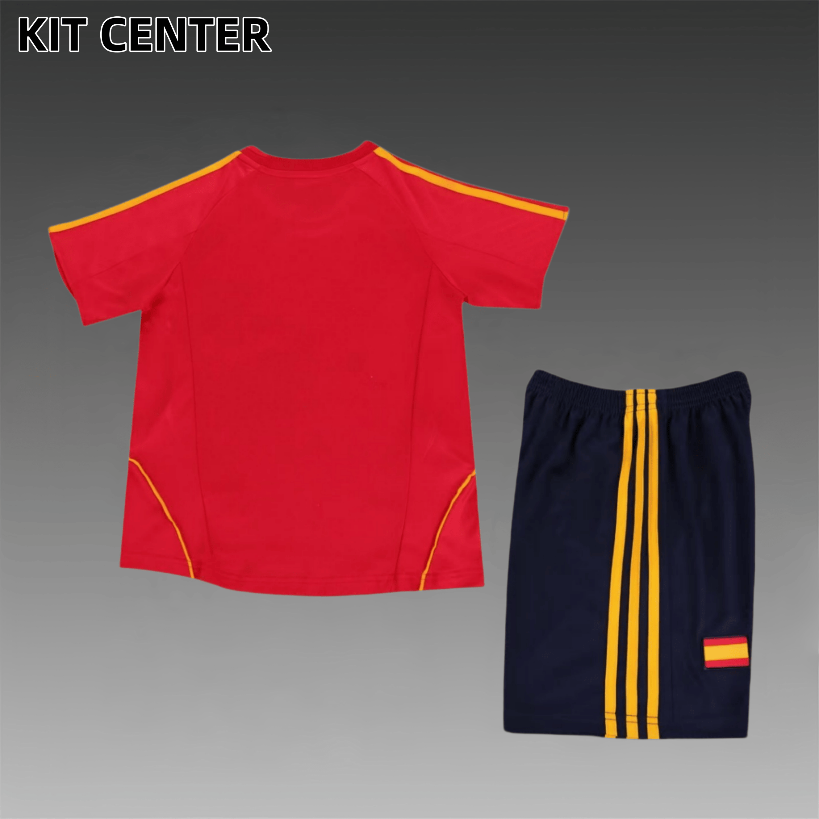 2008 Spain home Retro Football Shirt  Kids Kit