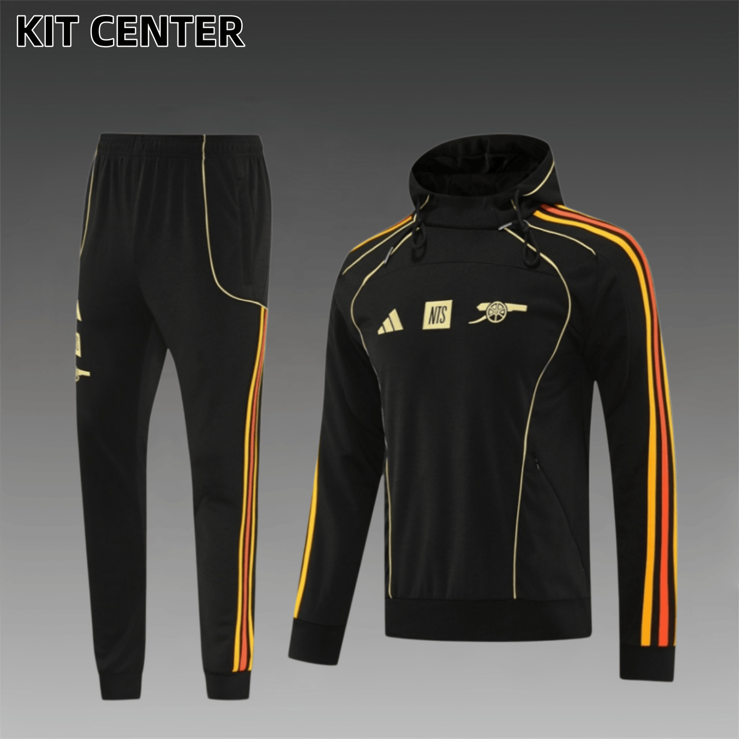 25/26 Arsenal hoodie Full Zipper Training Suit (Adult Set)