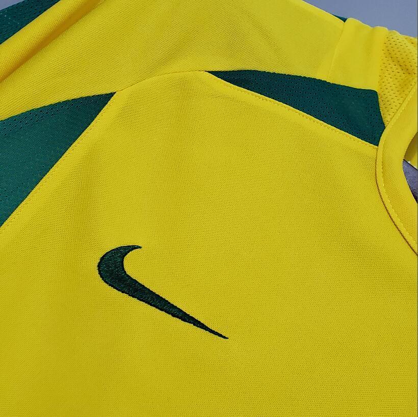 2002 Brazil Home Retro Football Shirt