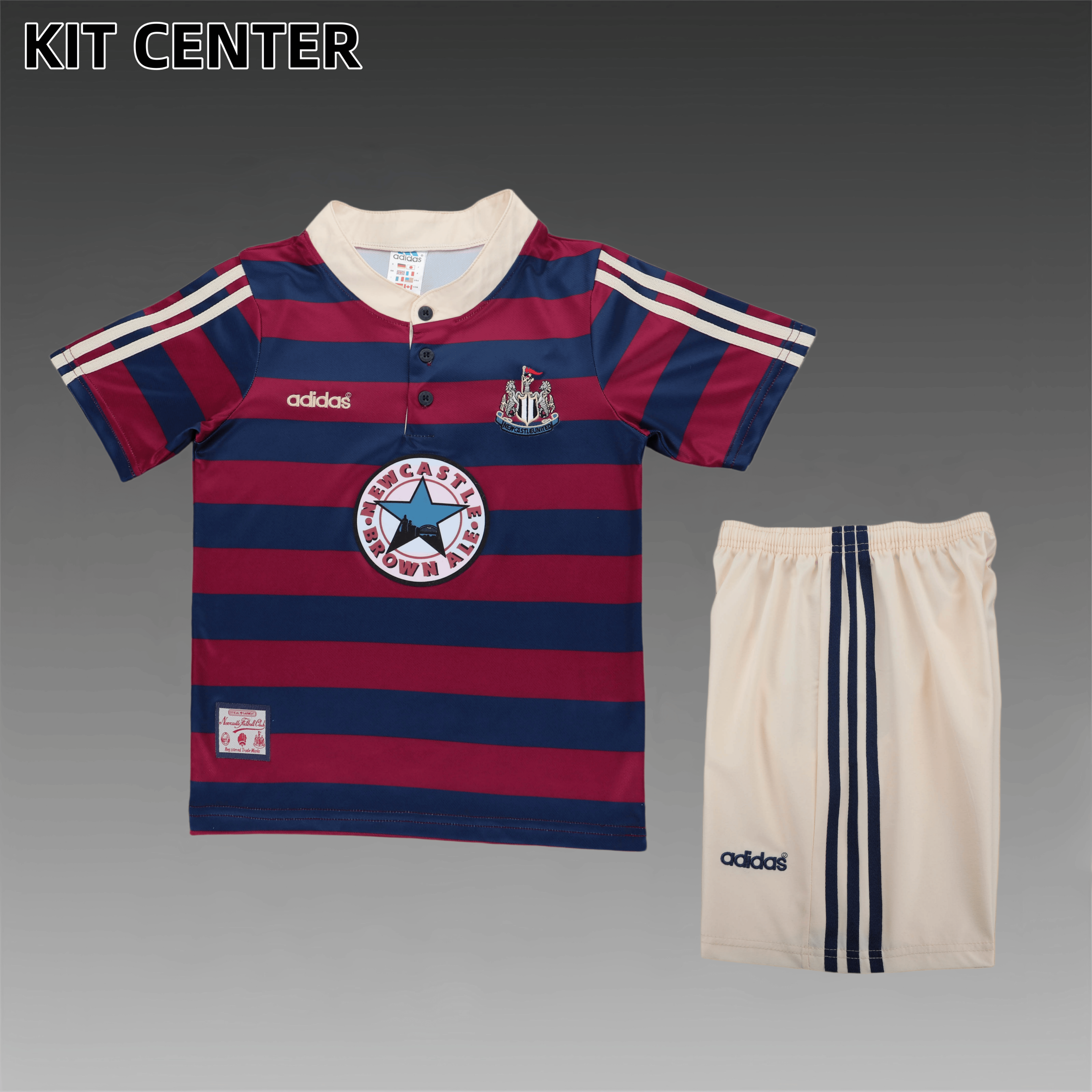 1995/1997 Newcastle United Away Retro Football Shirt Kids Kit