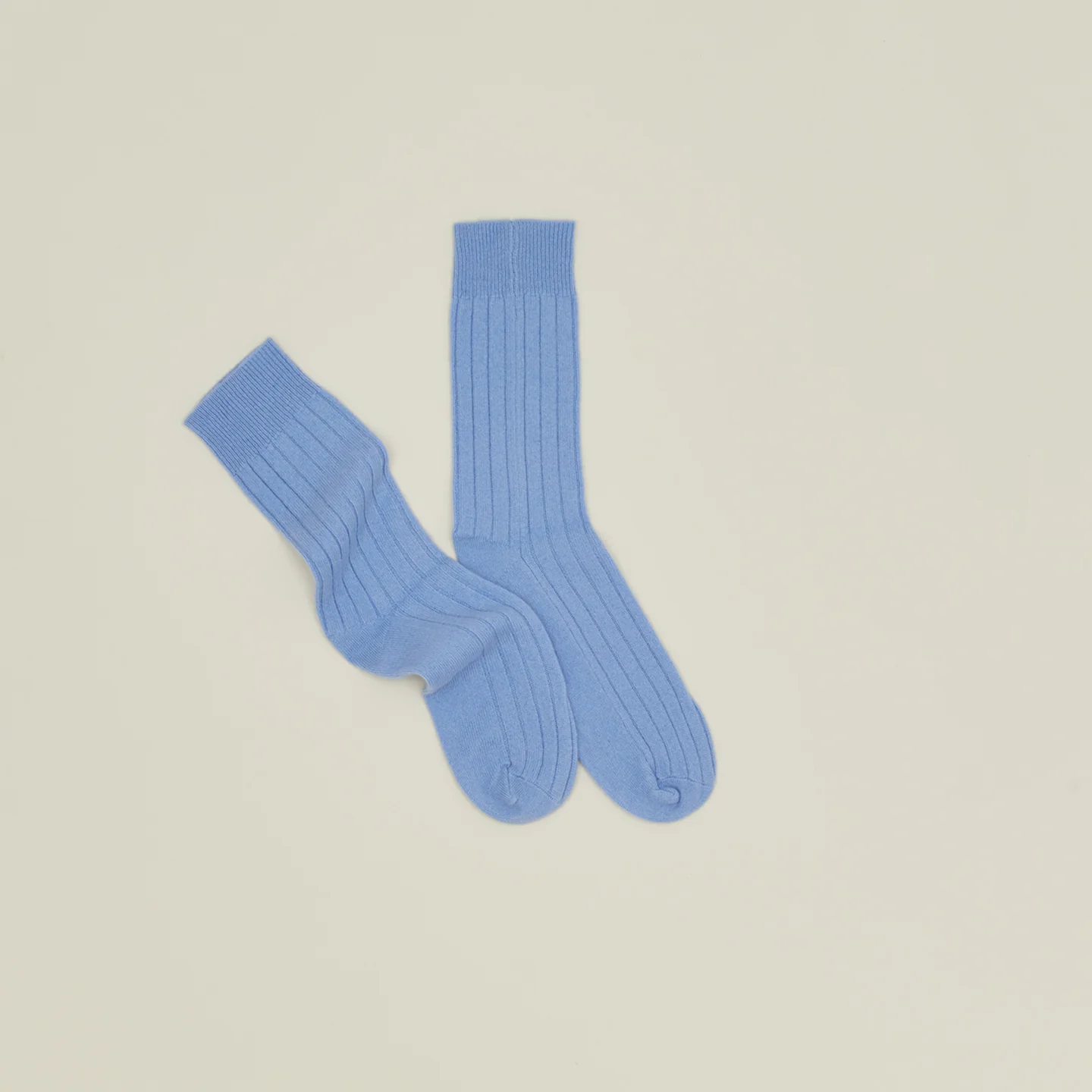 Cashmere + Merino Wool Socks - Cornflower Blue