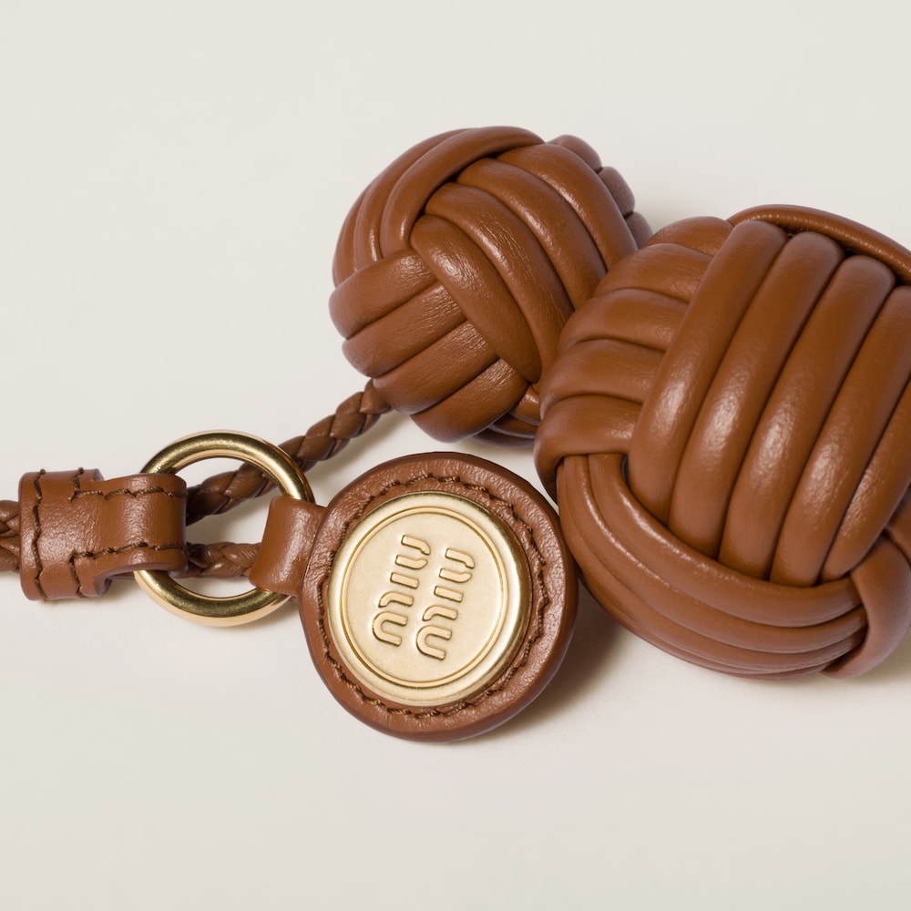 Leather trick with logo