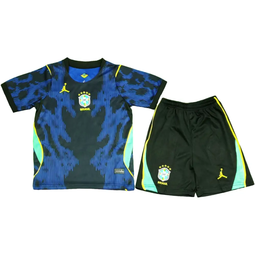 2026 World Cup Brazil Away Jersey Children's Set - Fans Edition