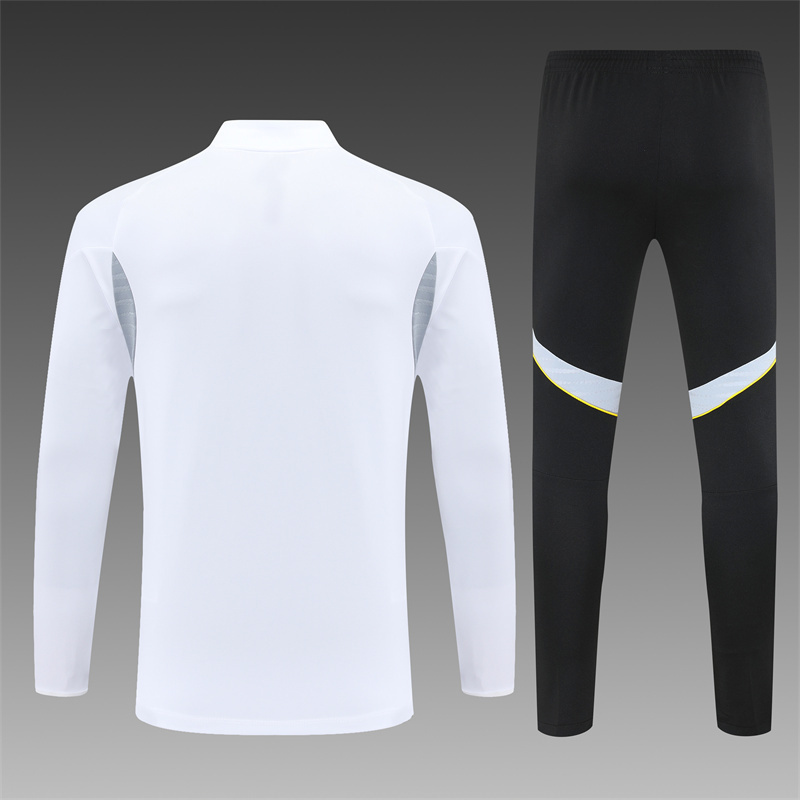25/26 Real Madrid white Half Zip Training Kit (Adult Kids Kit)