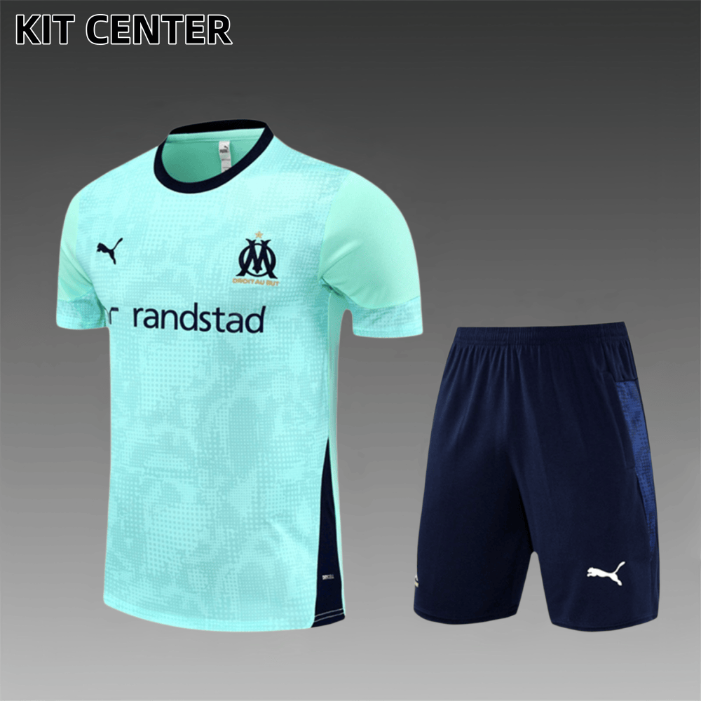 2025/2026 Marseille Short Sleeve Training Jersey for Kids (Kids Kit)