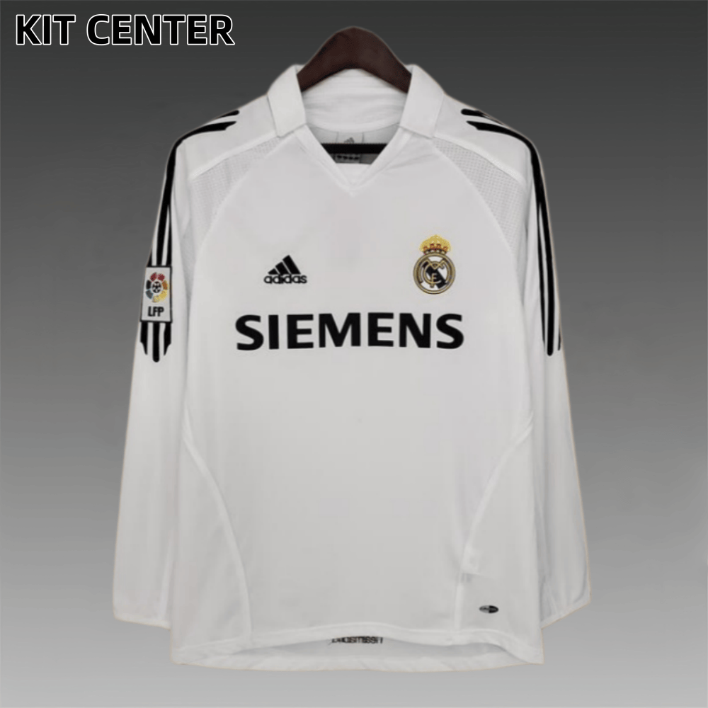 2005/2006 Real Madrid home Long Sleeve Retro Football Shirt