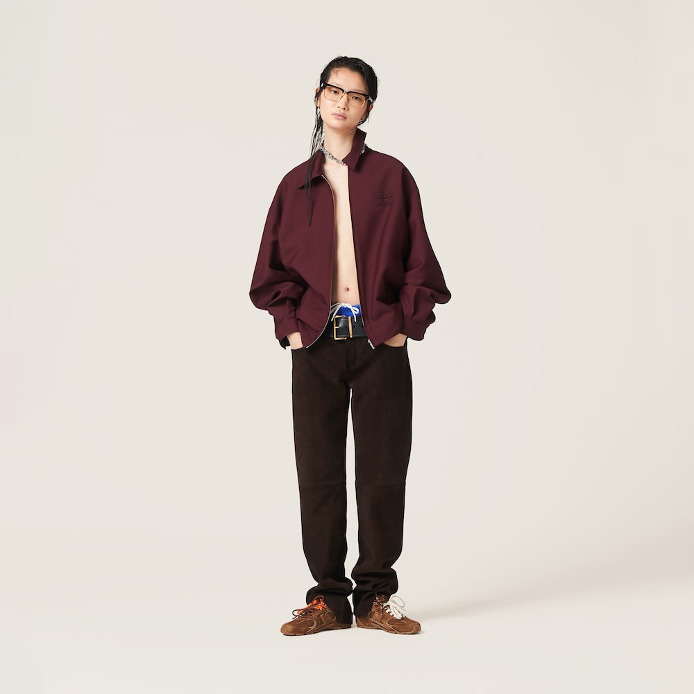 Mohair blouson jacket