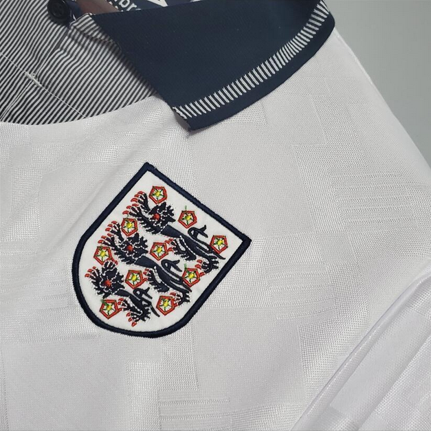 1990 England Home Retro Football Shirt