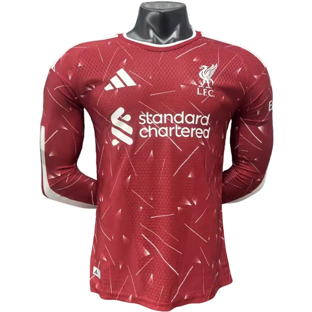 2026-27 Liverpool Home Long Sleeve Jersey - Player Edition