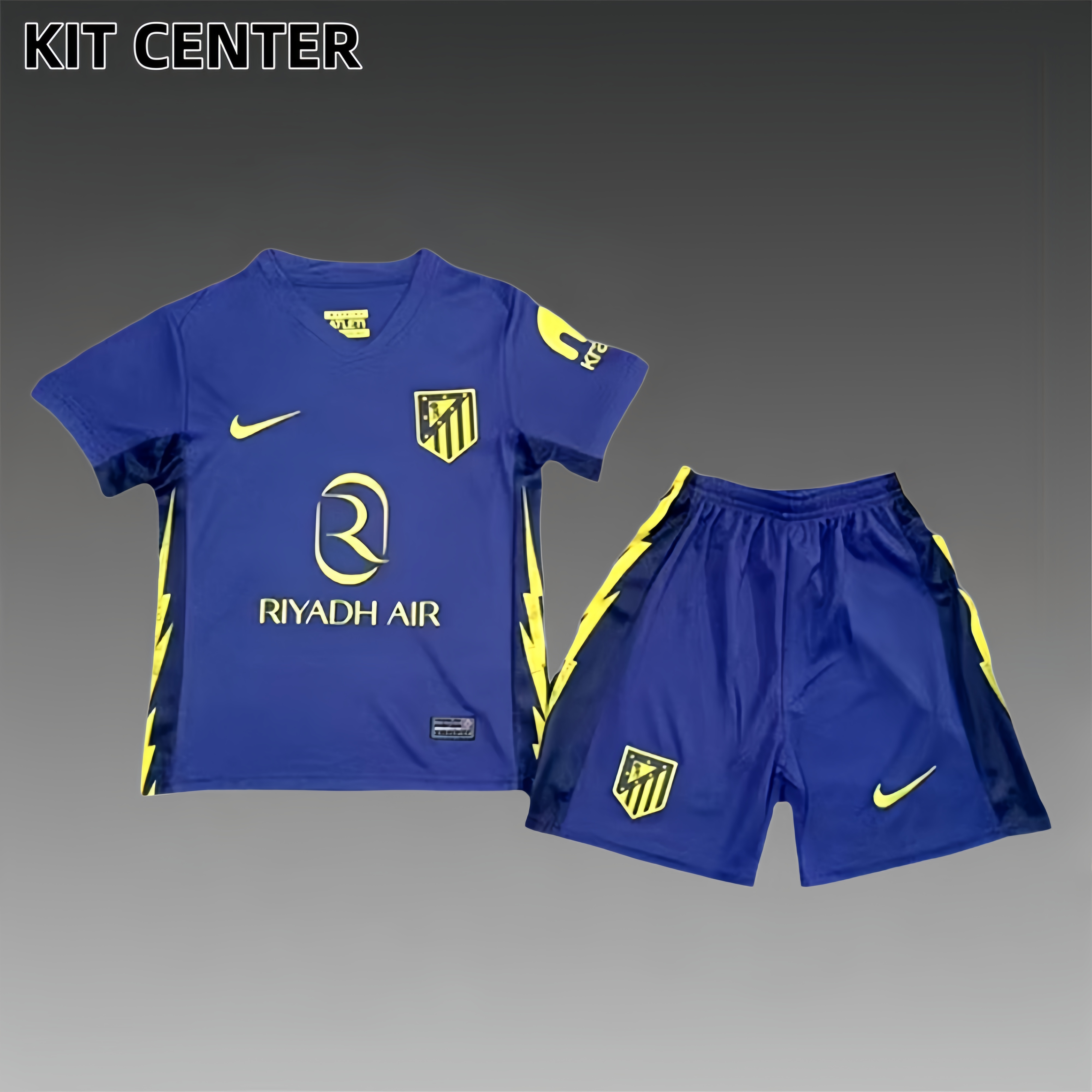 2025/2026 Atlético Madrid Away Football Jersey (Kids Kit socks)