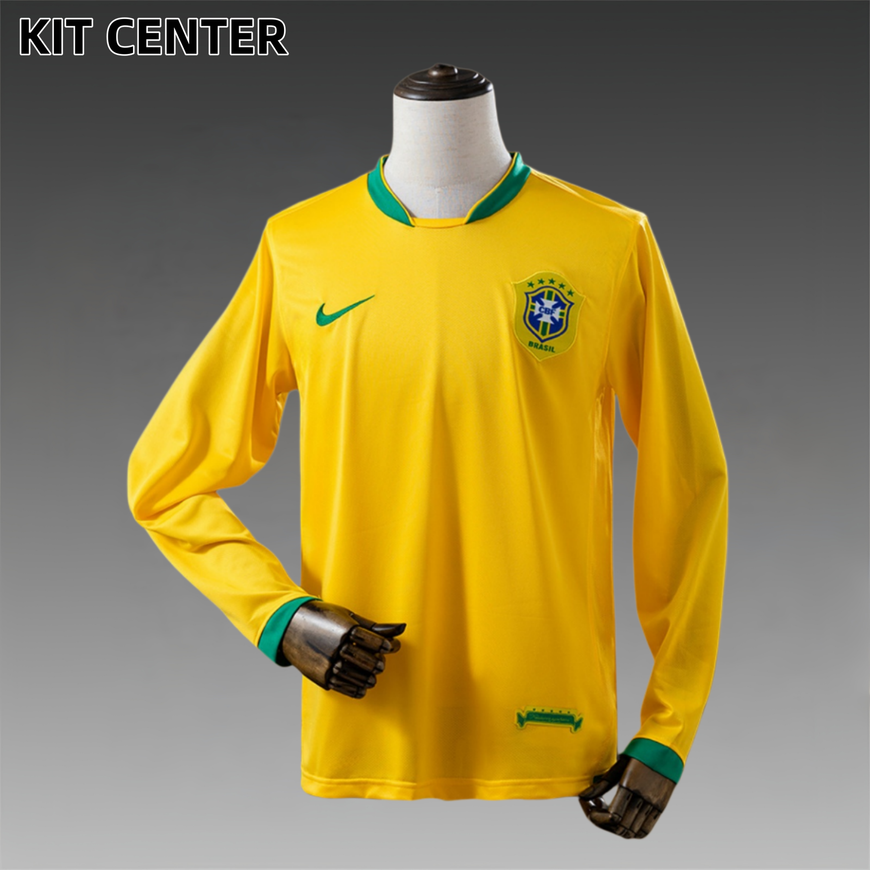 2006 Brazil home Long Sleeve Retro Football Shirt