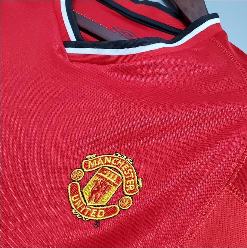 00/01 Manchester United home retro football jersey