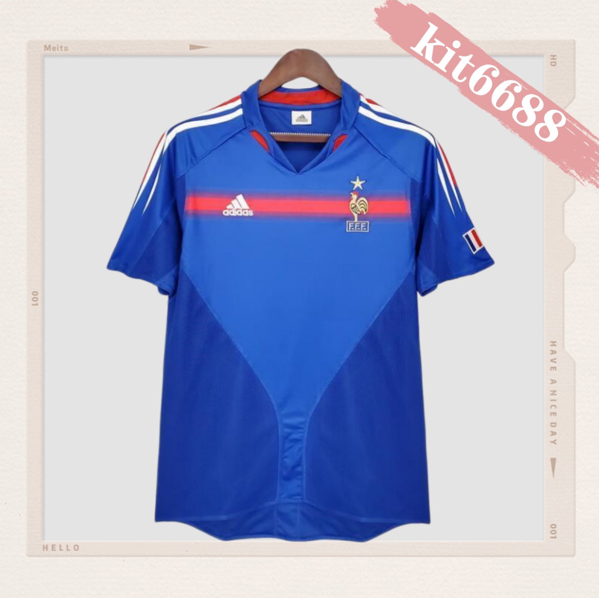 2004 France Home Retro Football Shirt