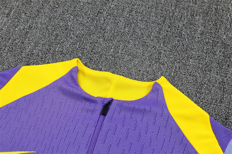 2025/2026Atletico Madrid Purple Adult Half Zip Training Suit (Adult Kit)