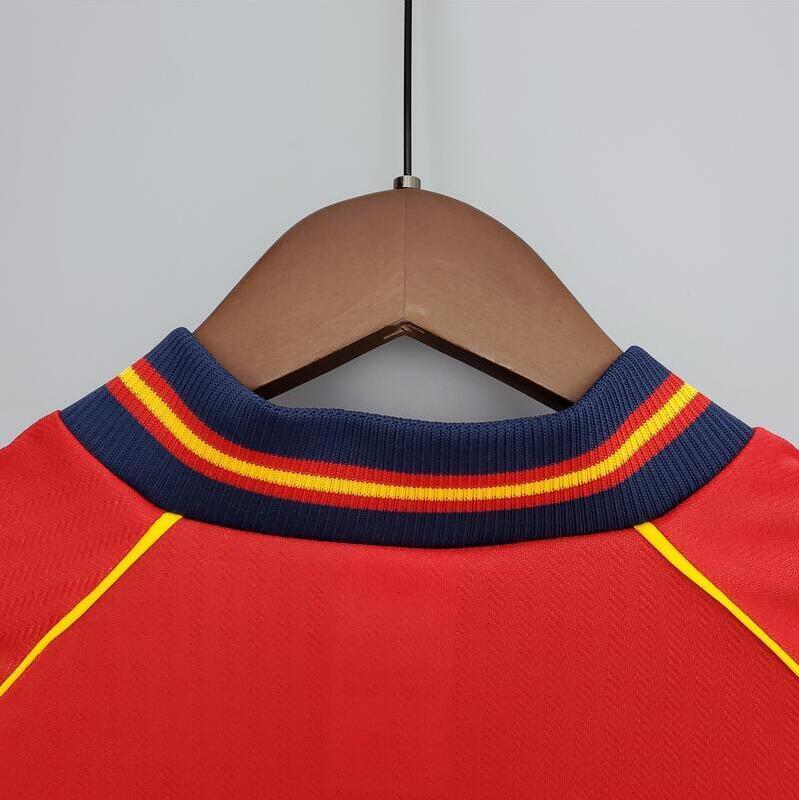 1998 Spain home Retro Football Shirt