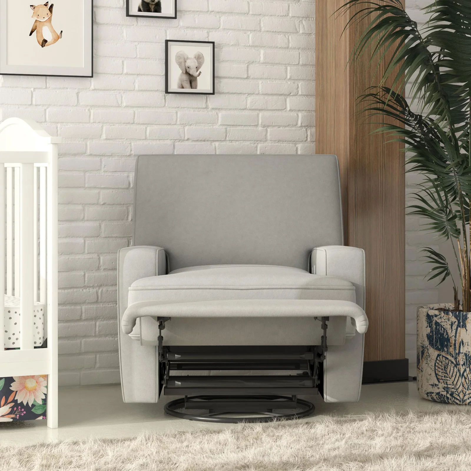 Abingdon Swivel Reclining Glider Nursery Chair
