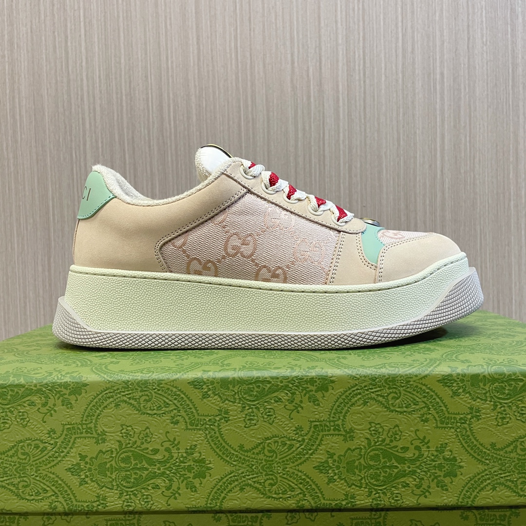 Gucci Screener Sneakers GG Canvas with Crystals