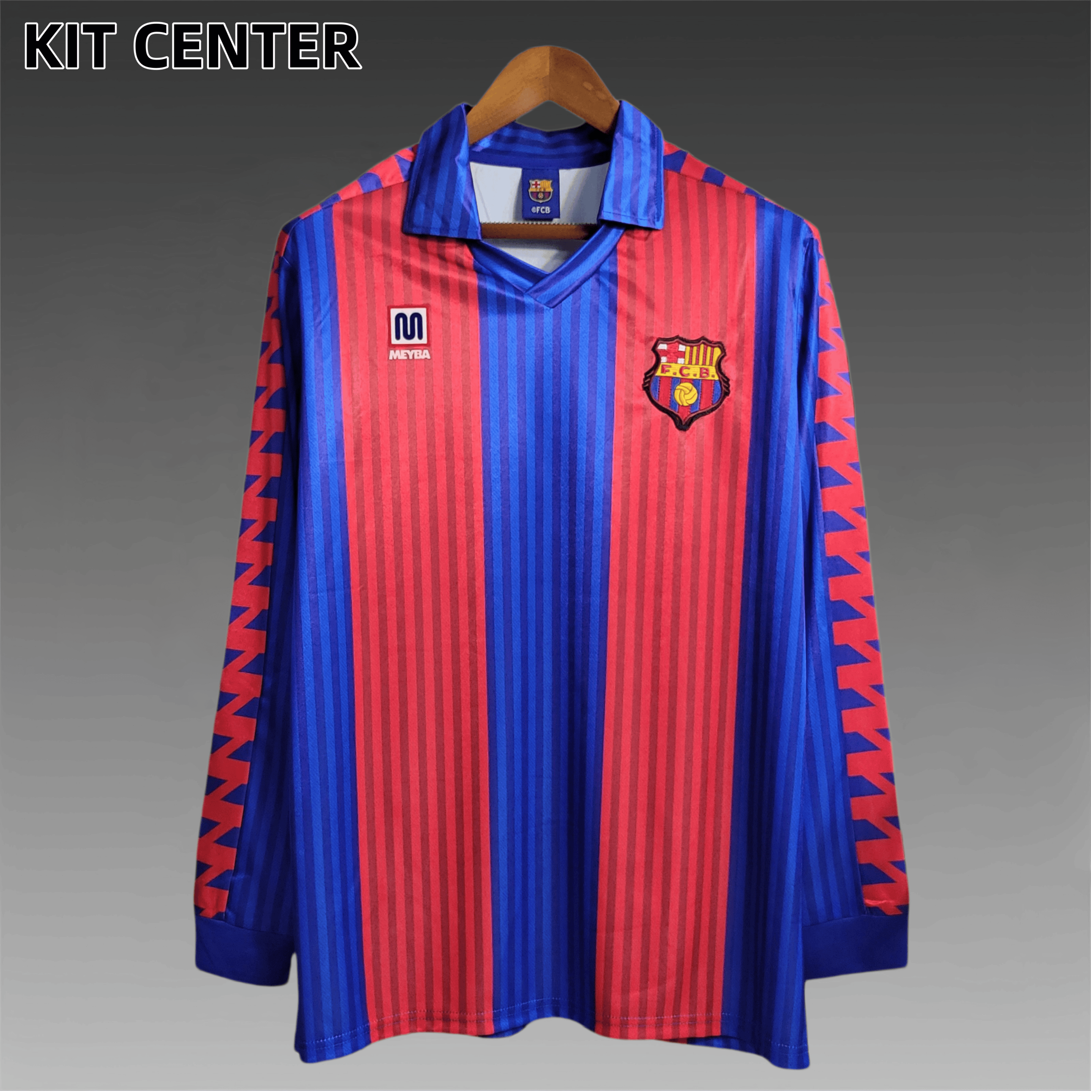92/93 Barcelona  home long sleeves Retro Football Shirt