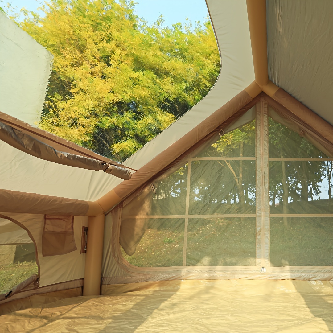 Outdoor tent for 4 people with large skylight, quick setup