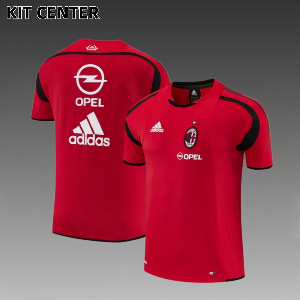 04/05 AC Milan retro training suit short sleeved football shirt