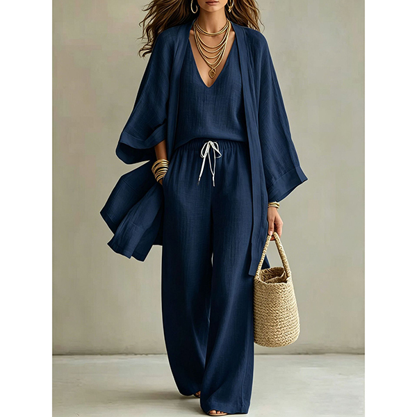 DRIEDELIGE ZOMEROUTFIT MET