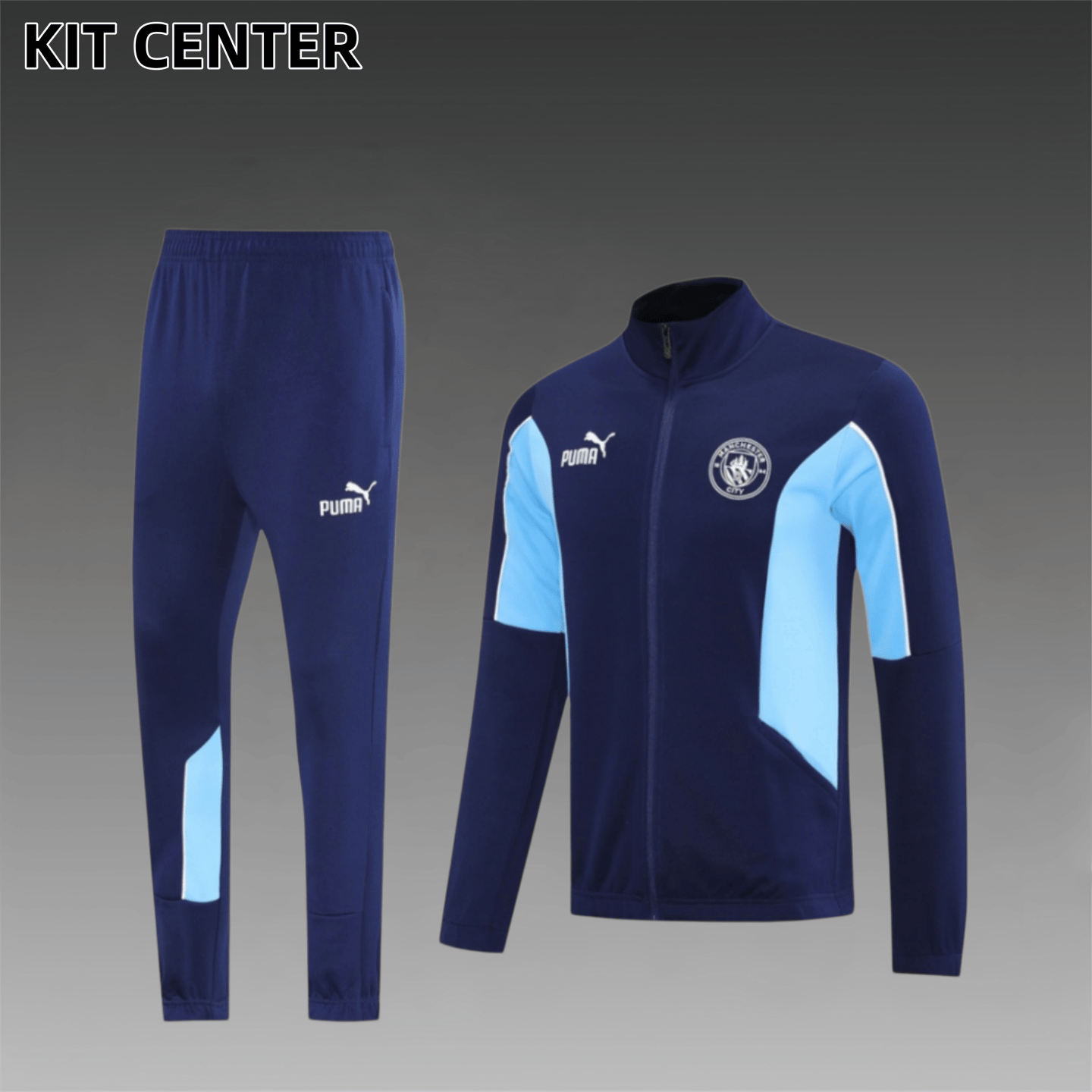 25/26 Manchester City Full Zipper Training Suit (Adult Set)