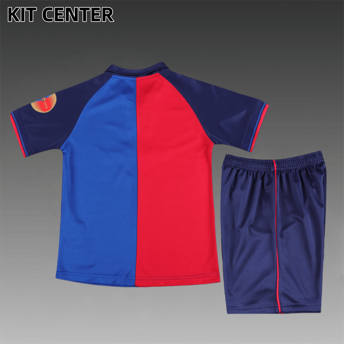 1899/1999 Barcelona home Retro Football Shirt (Kids Kit)