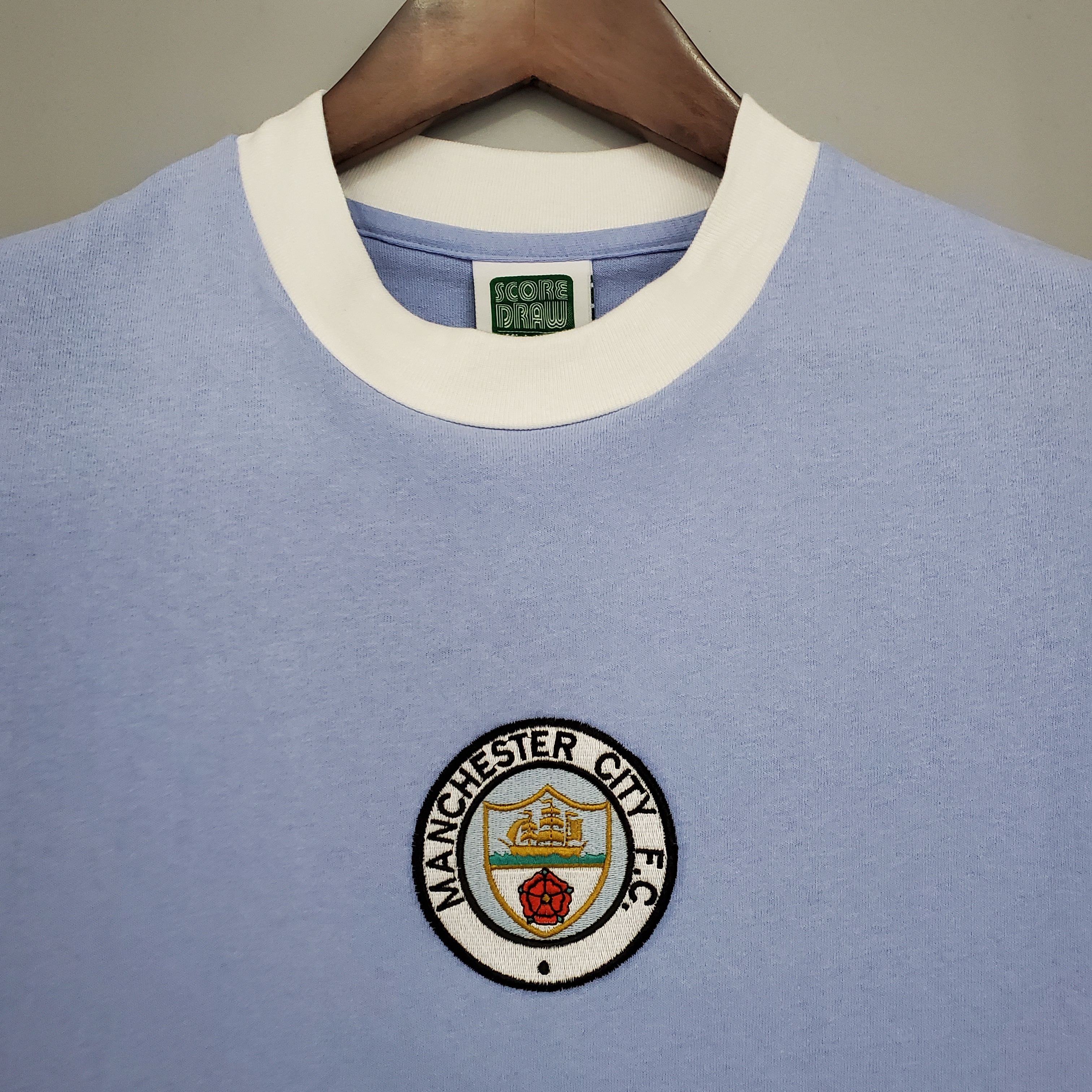 1972 Manchester City Retro Home Football Shirt