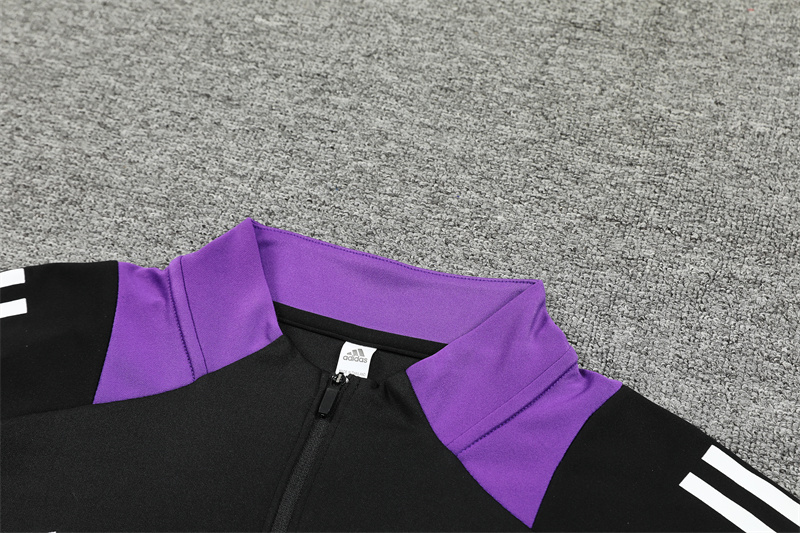 2024/2025 Real Madrid Purple Adult Half Zip Training Kit (Adult Kit)