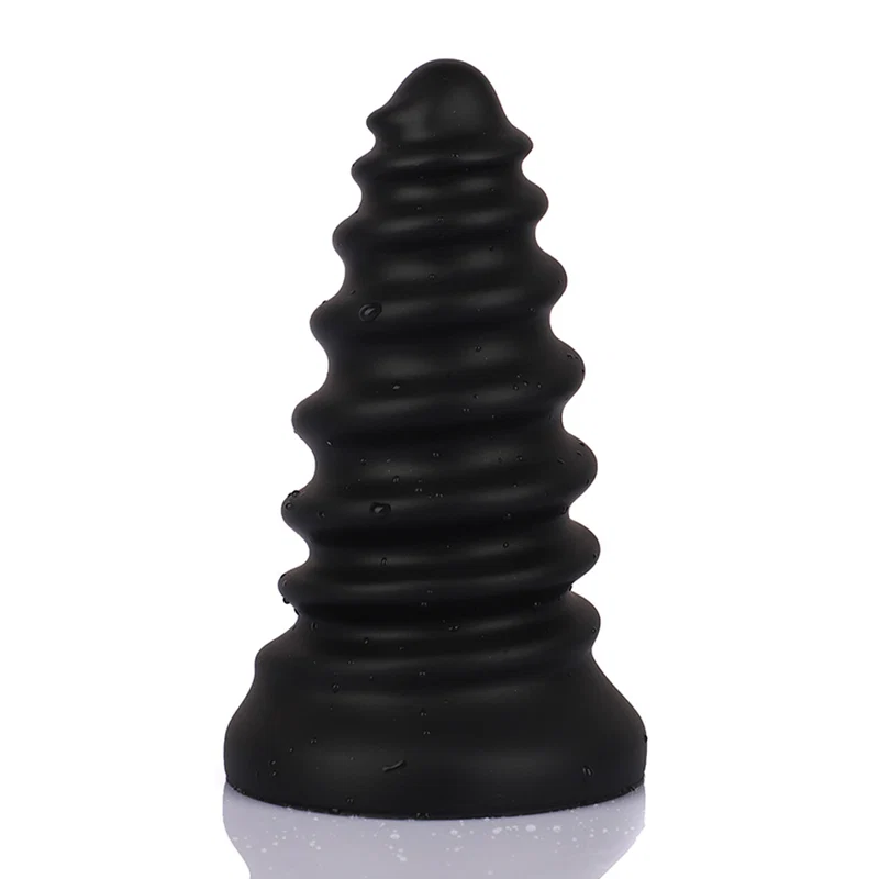 Milo - Ribbed Butt Plug - Soft Anal Dilator - Huge Anal Toy - Anal Sex Toy
