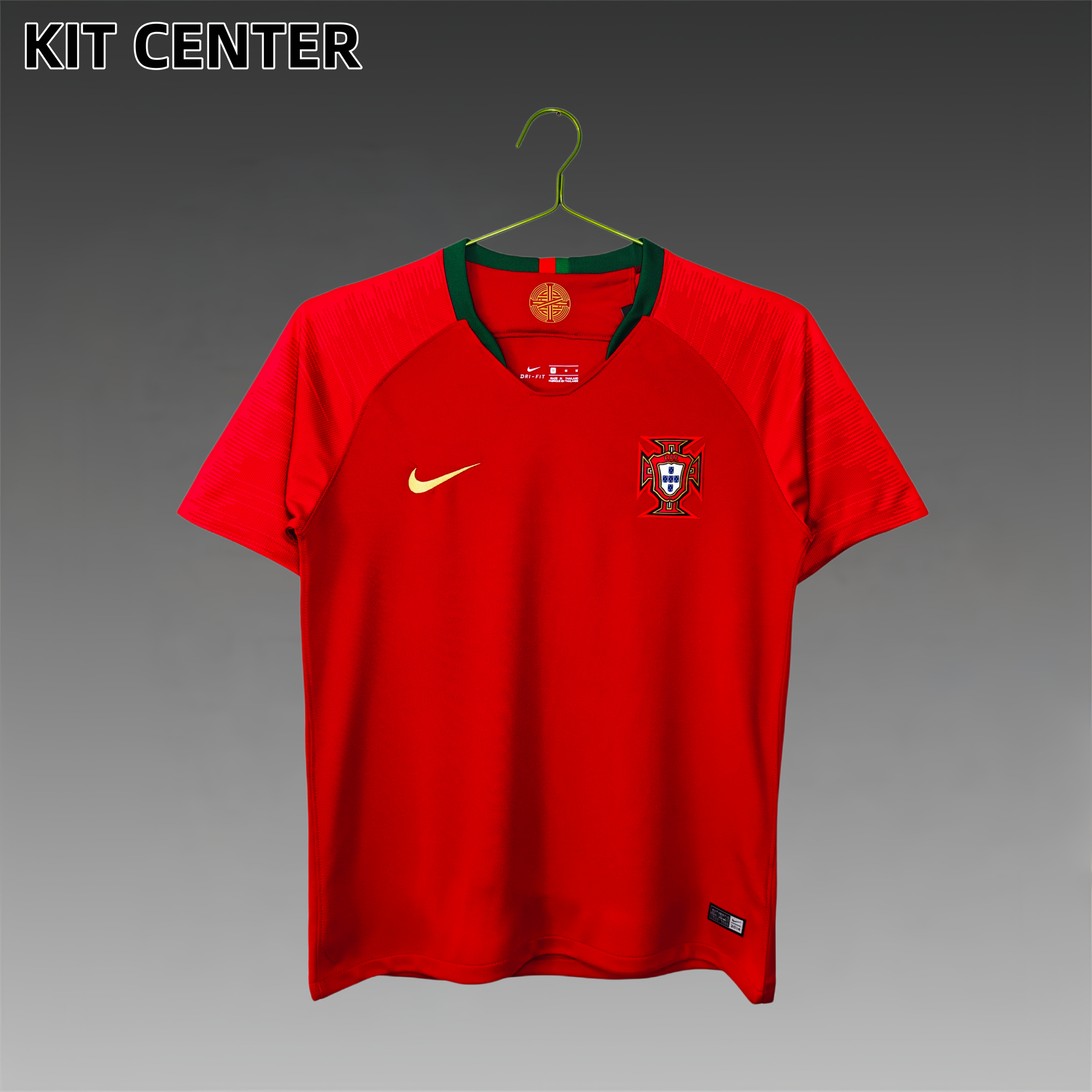 2018 Portugal Home Retro Sleeve Football Shirt