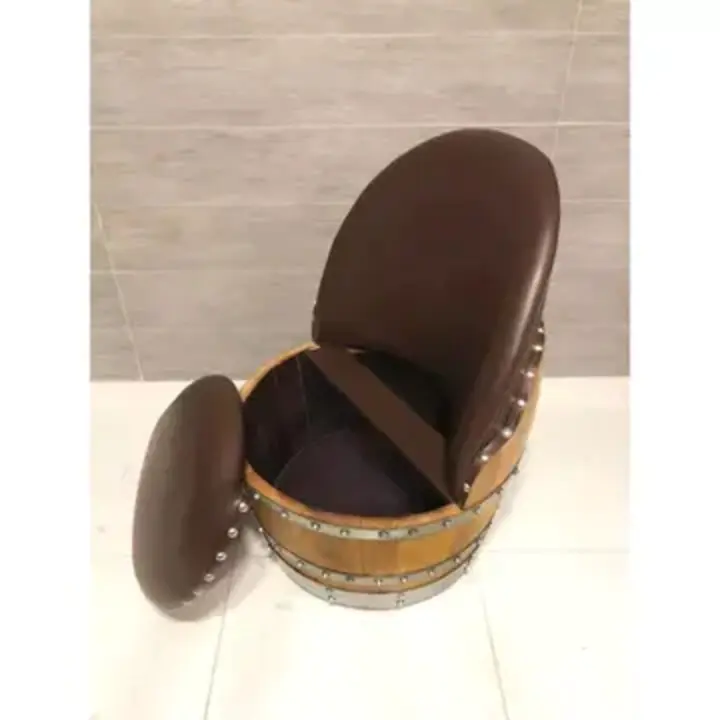 4 Chair Half Barrel Lounge Set