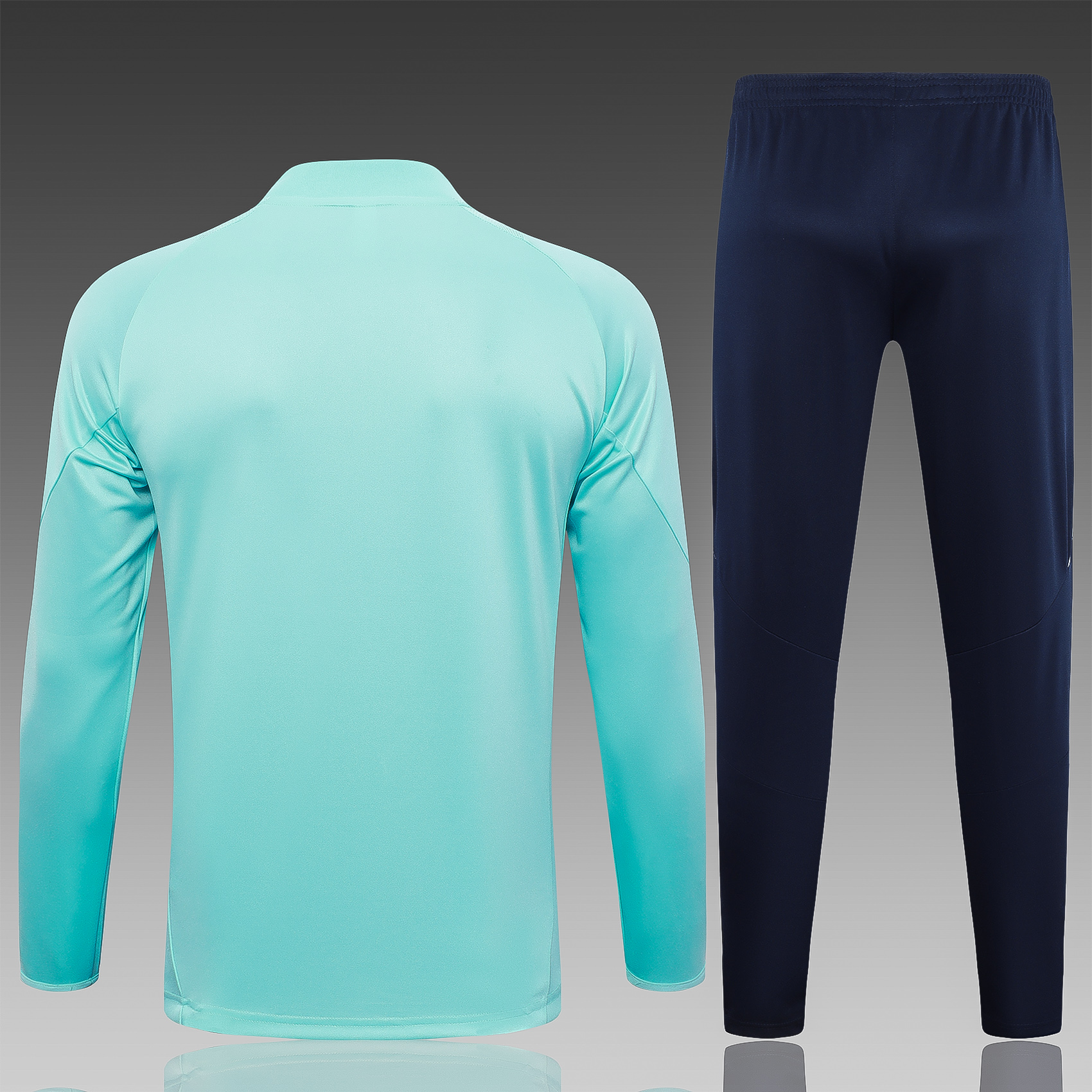 2024/2025 Real Madrid Light Green Adult Half Zip Training Kit (Adult Kit)