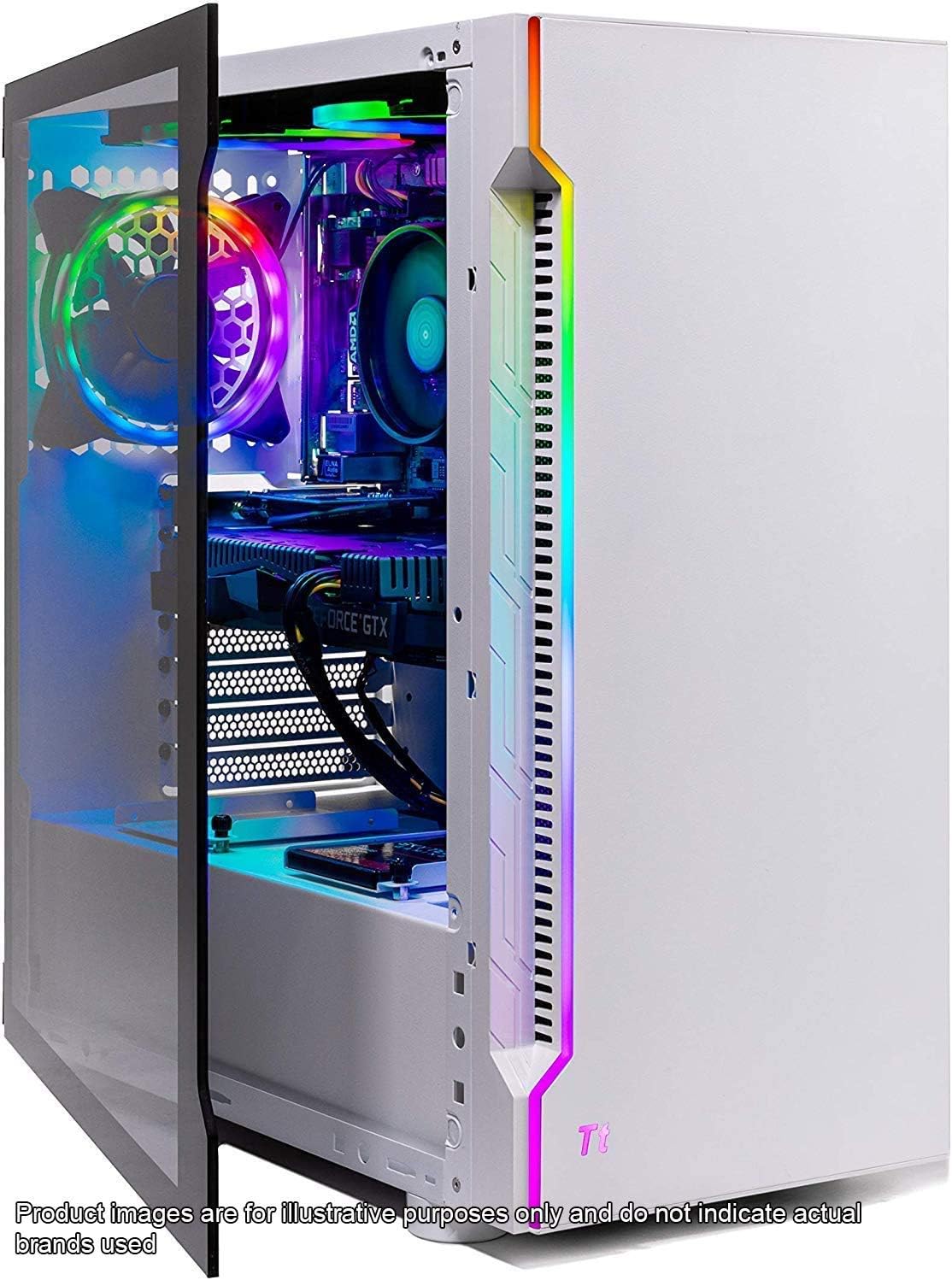 Skytech Archangel Gaming Computer PC Desktop &ndash; Ryzen 5 3600 3.6GHz, GTX 1660 Super 6G, 500GB SSD, 16GB DDR4 3200MHz, RGB Fans, Windows 11 Home 64-bit, 802.11AC Wi-Fi
