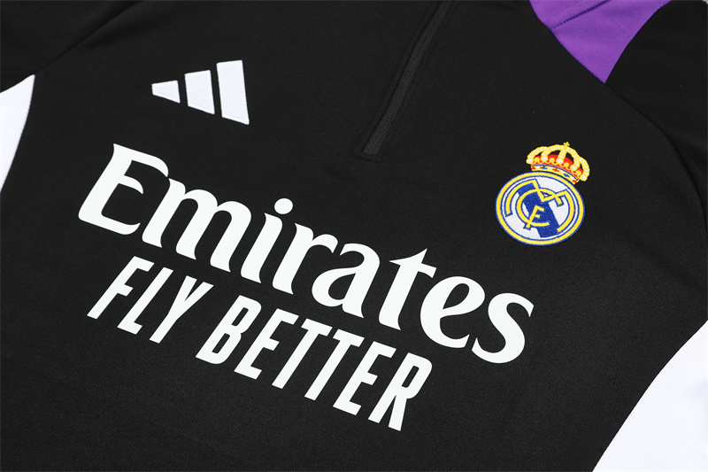 2024/2025 Real Madrid Purple Adult Half Zip Training Kit (Adult Kit)