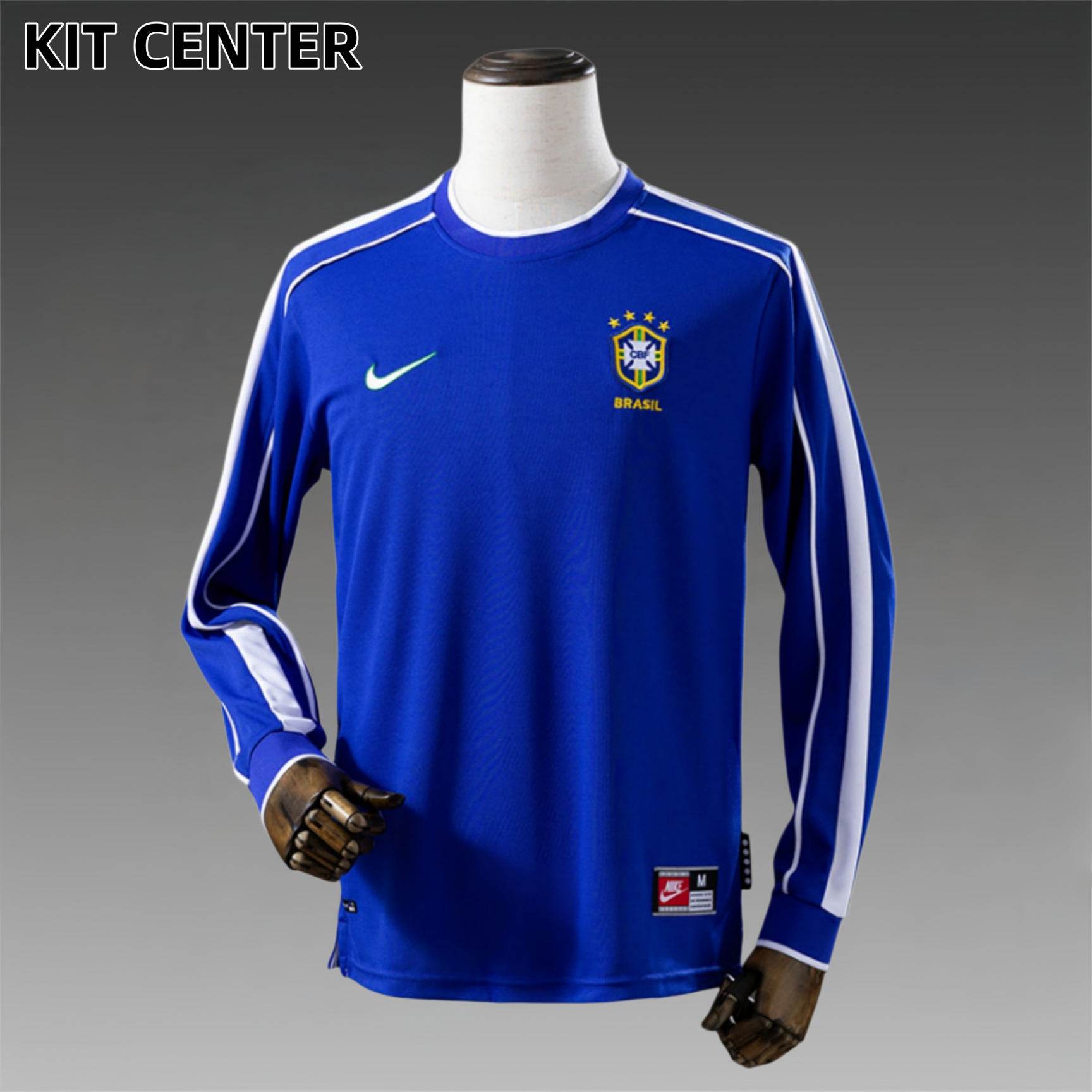 1998 Brazil Away Retro Long Football Shirt