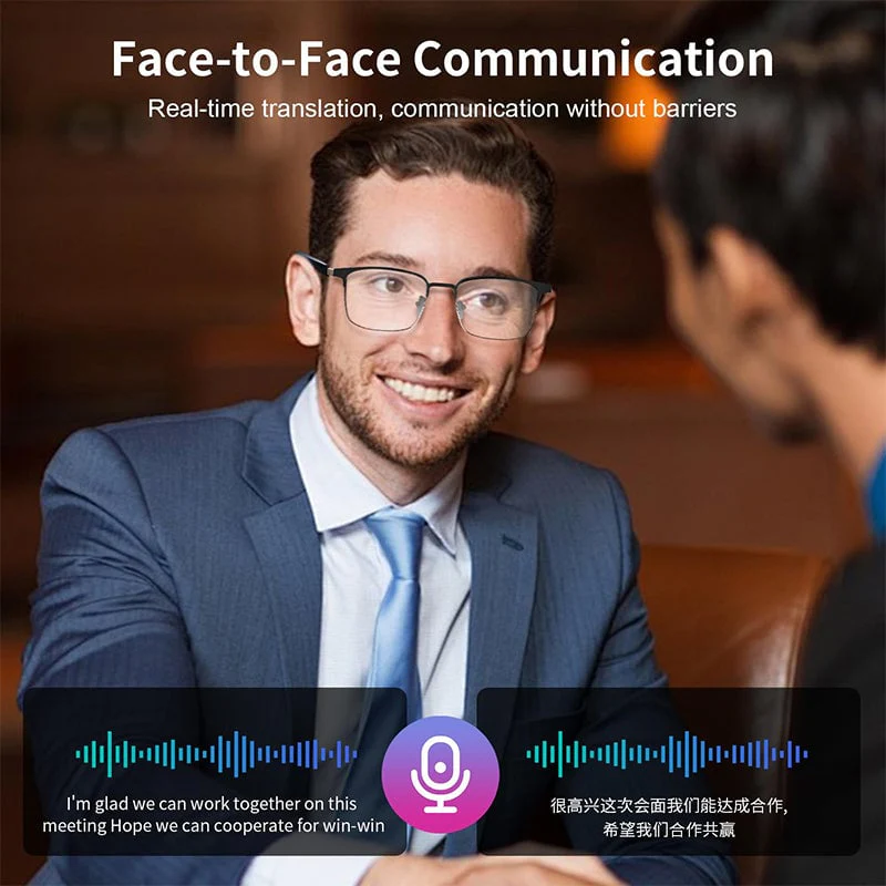 🤖AI Smart Wireless Bluetooth Translation Glasses