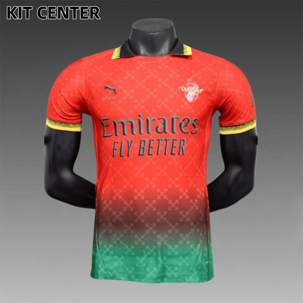 2025/2026 AC Milan Third Away Special Edition Red Football Shirt (Player Edition)