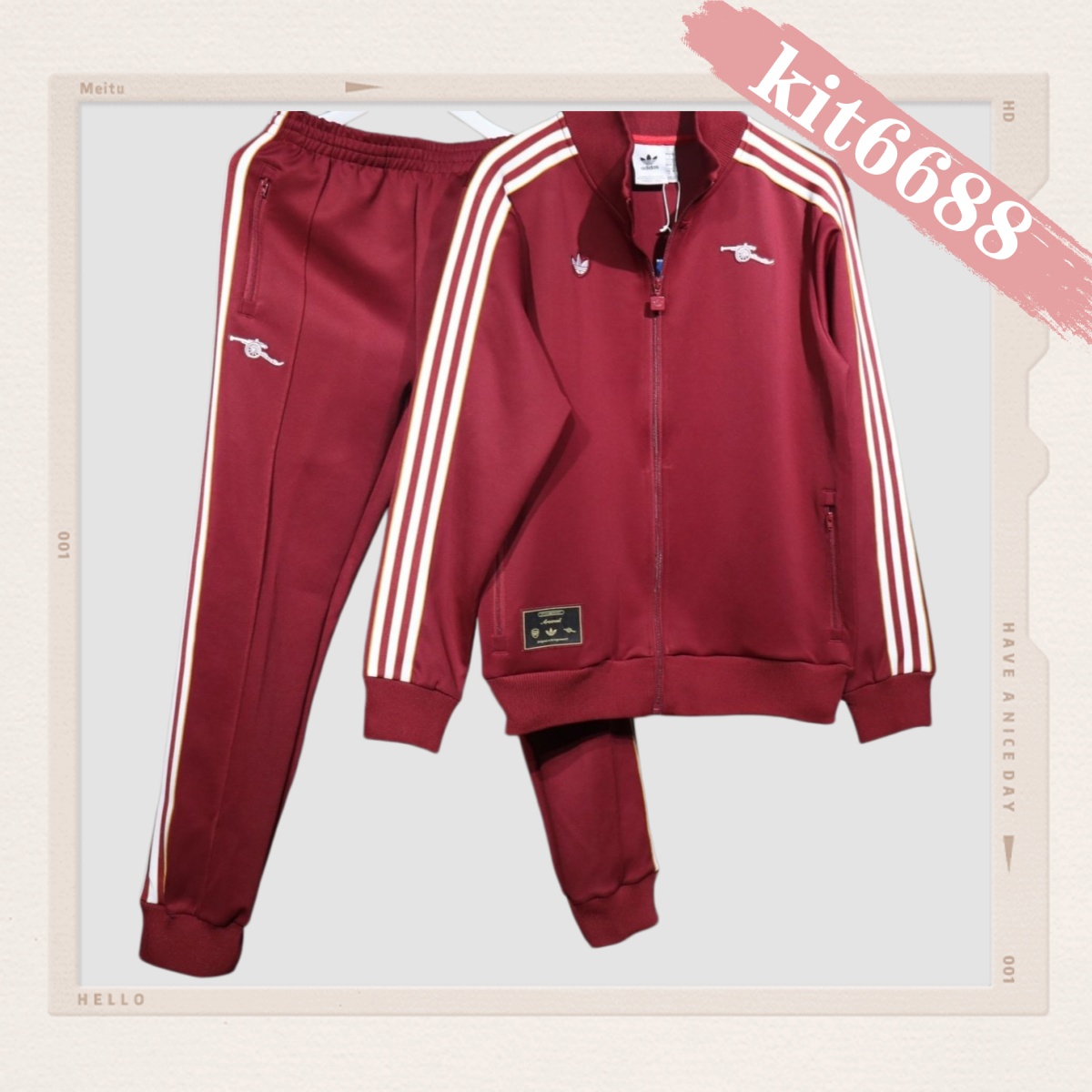 2025/2026 Arsenal Autumn/Winter Football Chengxiu Zipper Embroidered Sweatshirt