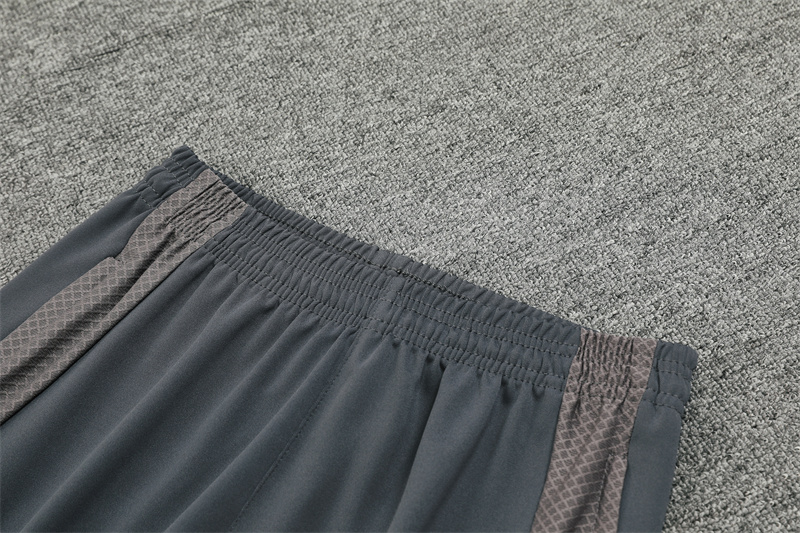 2024/2025 Real Madrid Dark Grey Adult Half Zip Training Kit (Adult Kit)