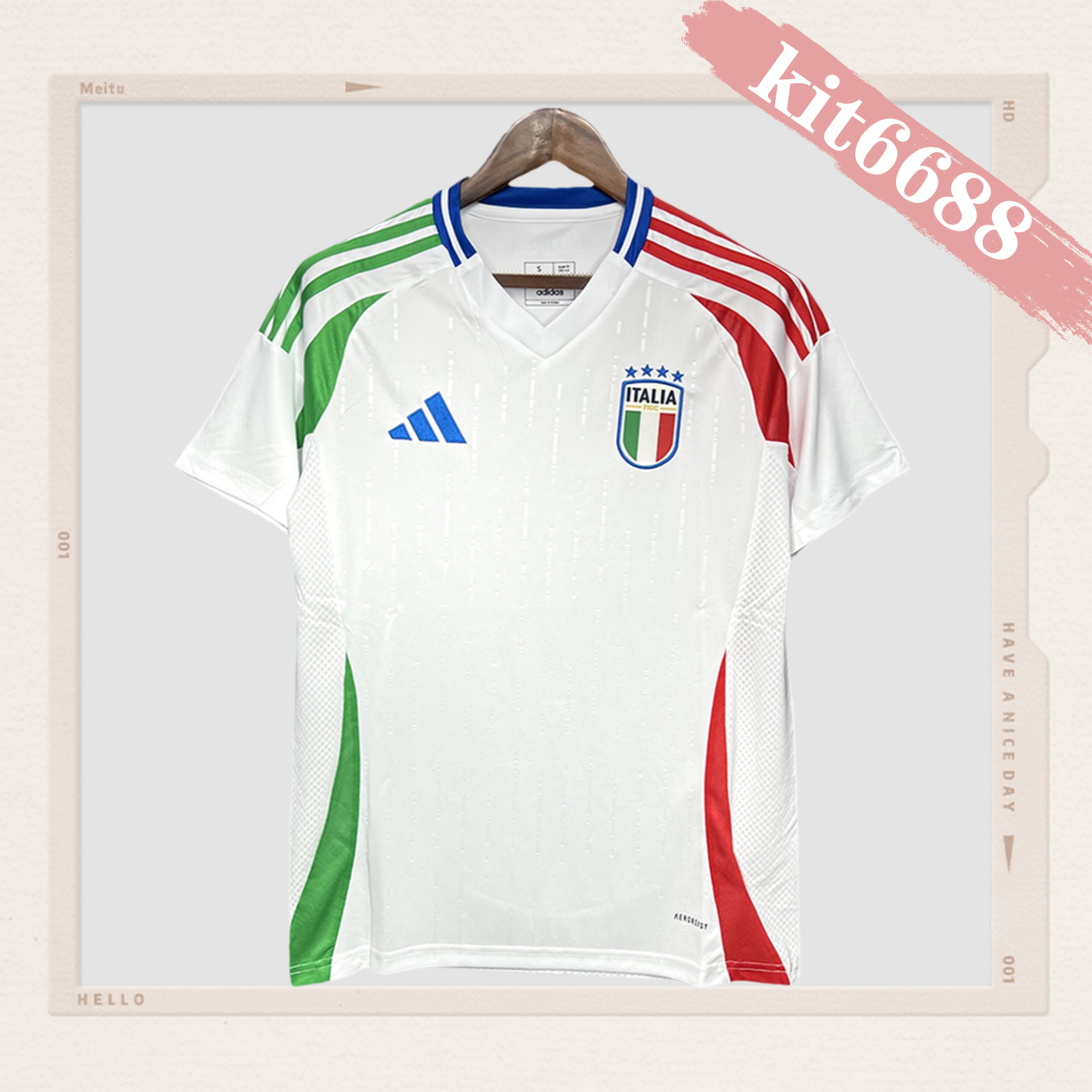 2024/2025 Italy European Cup Away Football Shirt (Fan Edition)