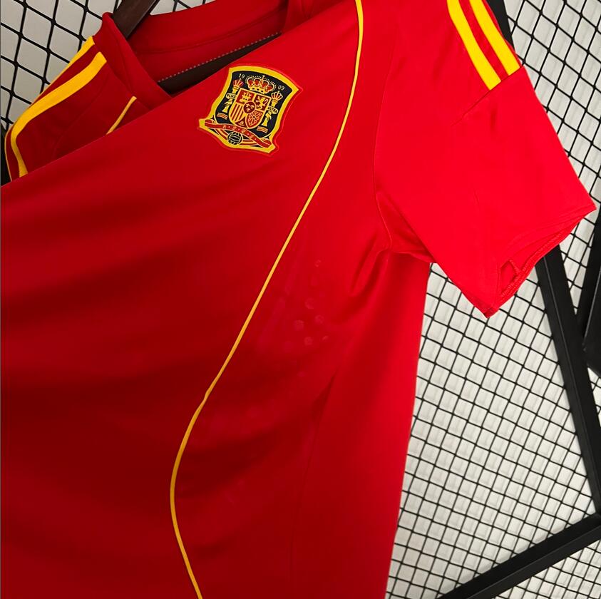 2008 Spain home Retro Football Shirt
