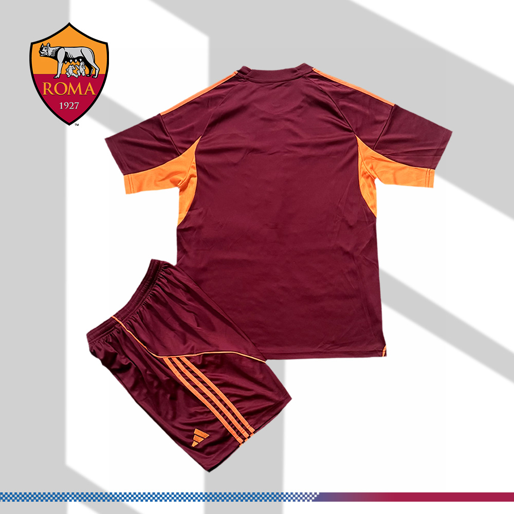 2025/2026 Roma Home Football Shirt (Adult Kids Kit socks)