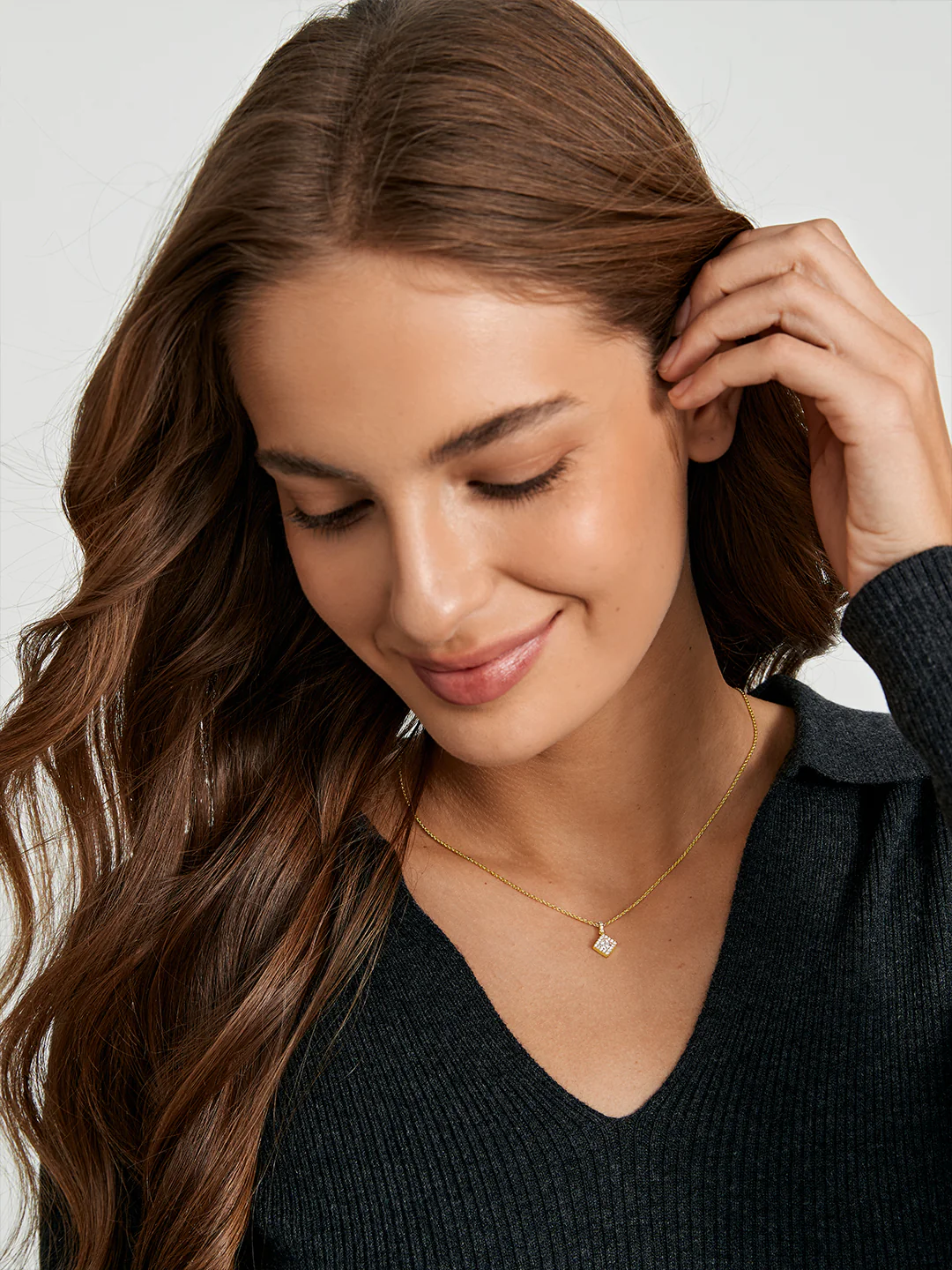 Princess-cut Crystal Necklace