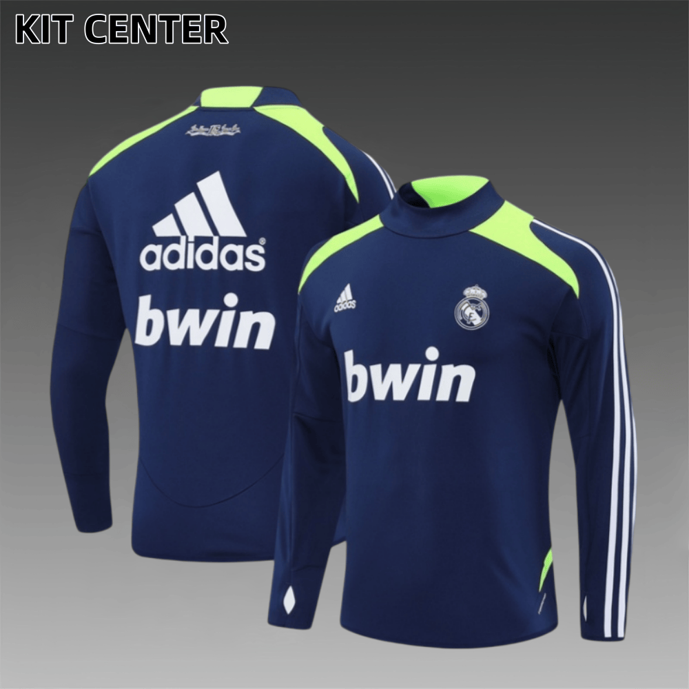 12/13 Real Madrid Retro Training Uniform Long- Sleeve Football Shirt