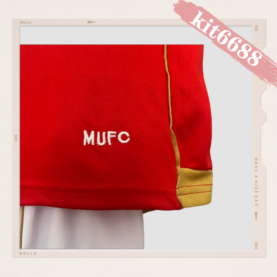 06/07 Manchester United home ground Retro Football Soccer Kids Kit